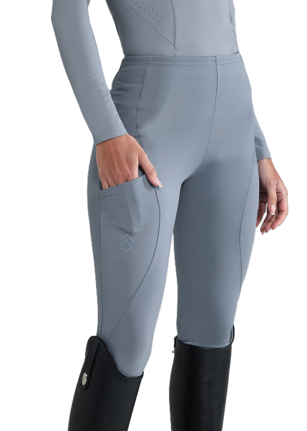 Aztec Diamond Core Riding Tights - Full Grip - Woman