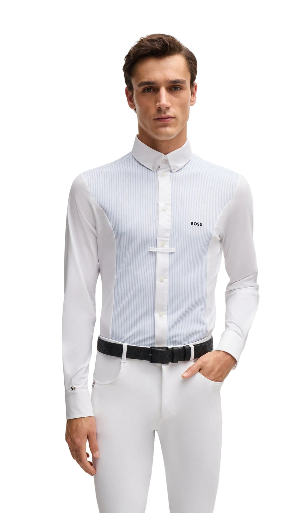BOSS Equestrian Turniershirt Norman - Lange Ärmel- Herren