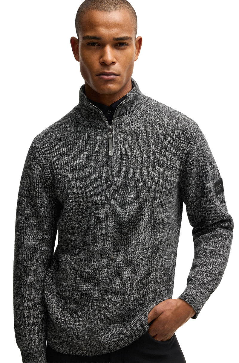 BOSS Equestrian Troyer Strickware Dunkel - Herren