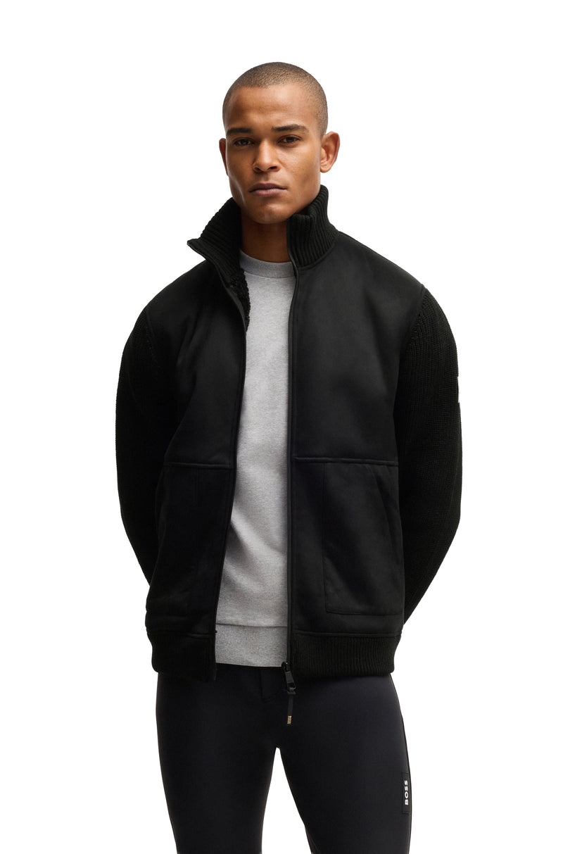 BOSS Equestrian Taylor Alcantara Bomberjacke - Herren
