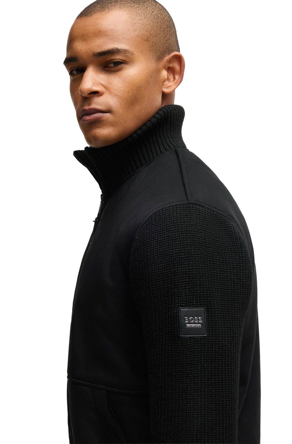 BOSS Equestrain Taylor Alcantara Bomber Jacket - Men