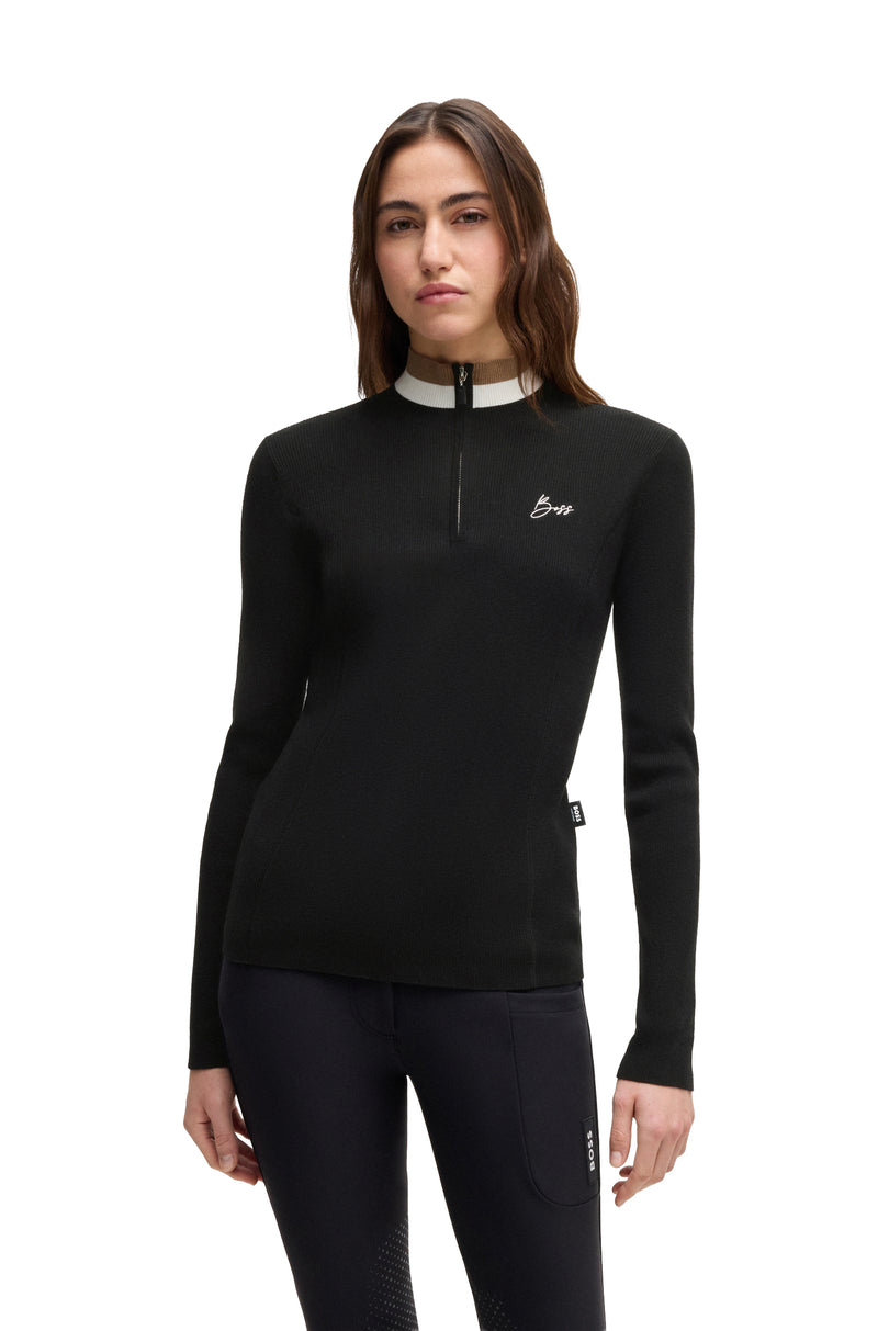 BOSS Equestrian Abigail Strickpullover Signature - Damen