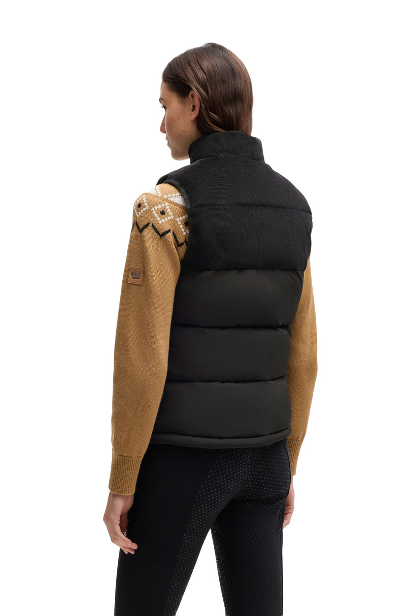 BOSS Equestrian Viola Cord Puffer Weste - Damen