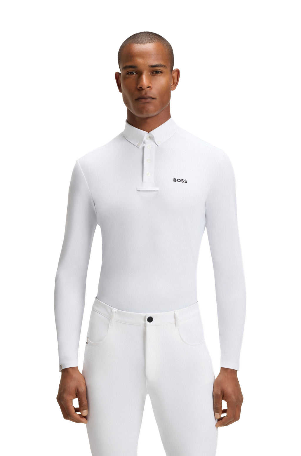 BOSS Equestrian Turniershirt Nick - Langarm - Herren