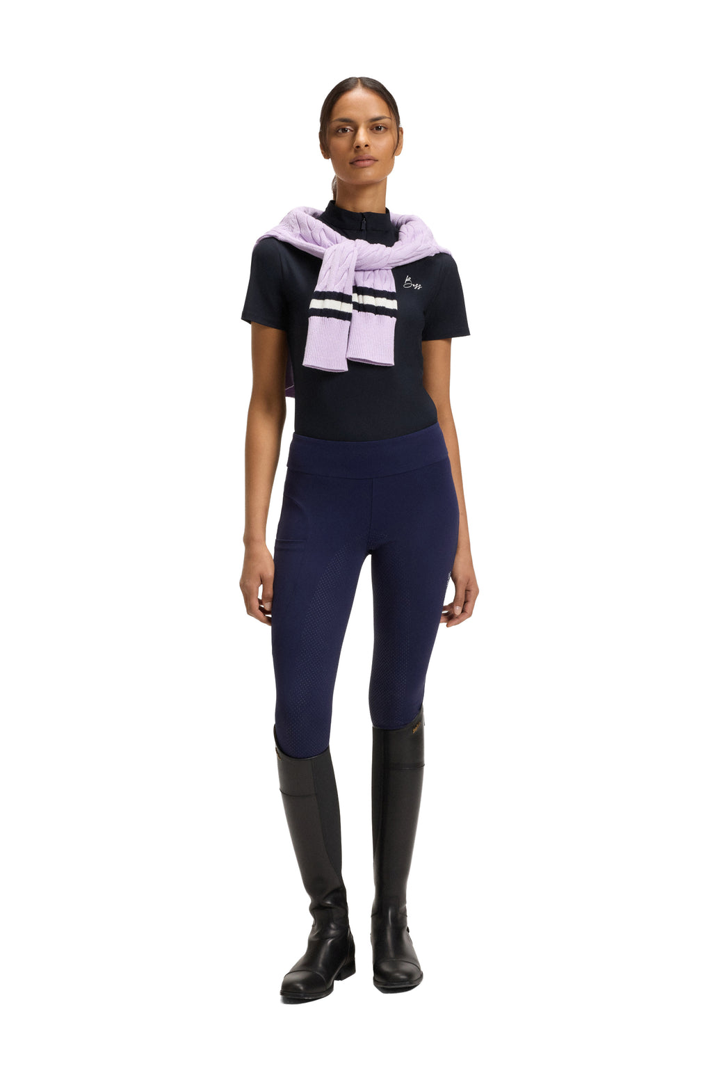 BOSS Equestrian Trainingsshirt Renee - Kurzarm - Damen