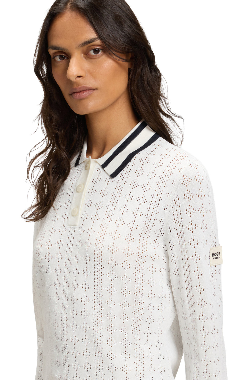 BOSS Equestrian Polo-Pullover Pam - Damen