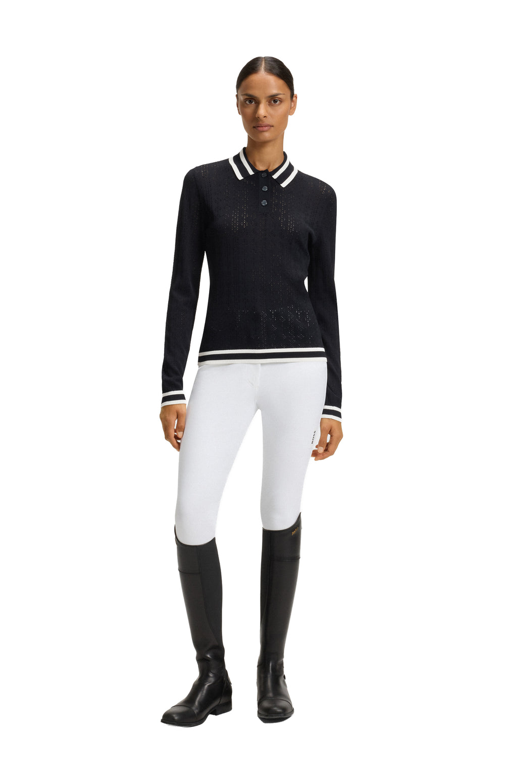 BOSS Equestrian Polo-Pullover Pam - Damen