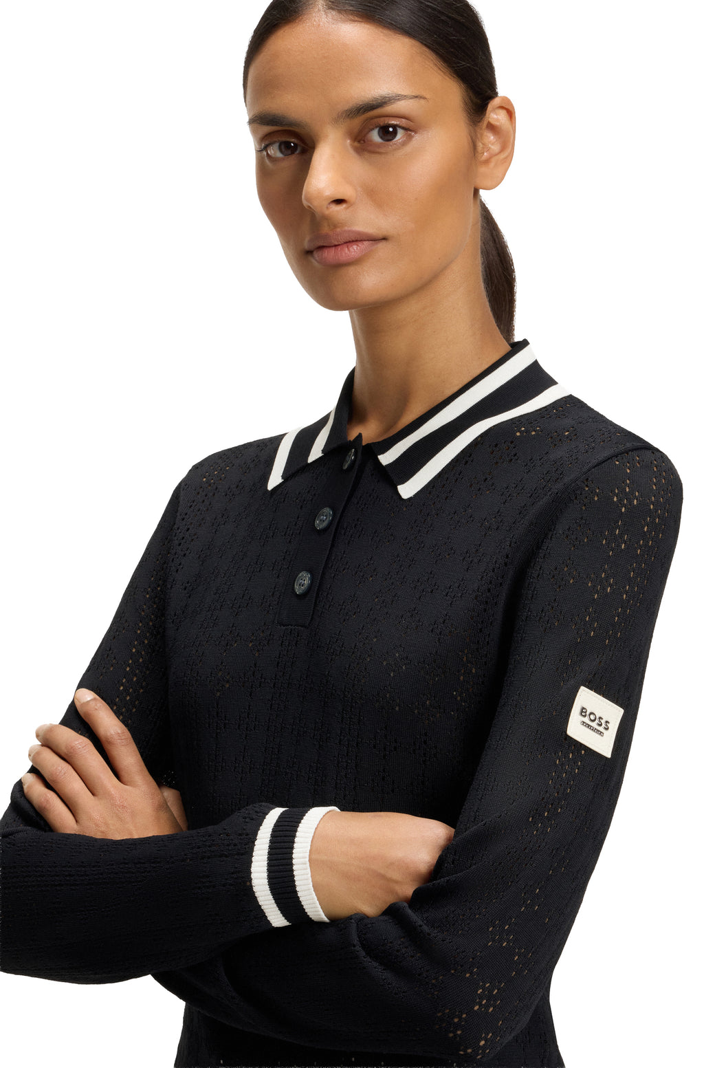 BOSS Equestrian Polo-Pullover Pam - Damen