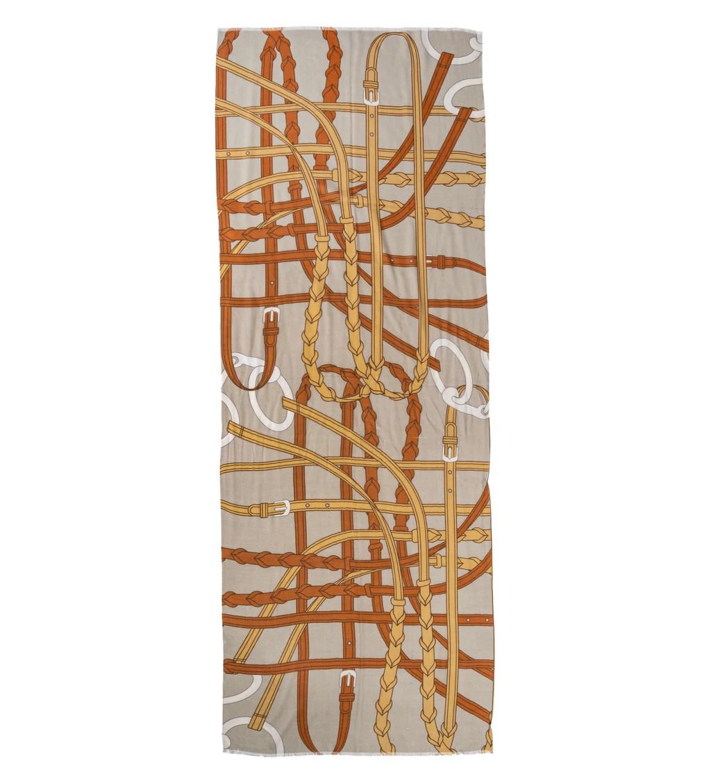 Adamsbro Scarf Bridle Print - Kasjmier - 200X70Cm
