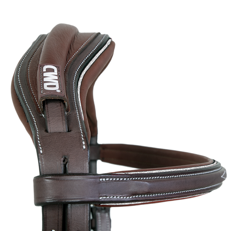 CWD Anatomisches Zaumzeug Fancy Stitching - Sportfarbe