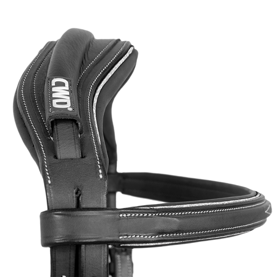 CWD Anatomisches Zaumzeug Fancy Stitching - Sportfarbe