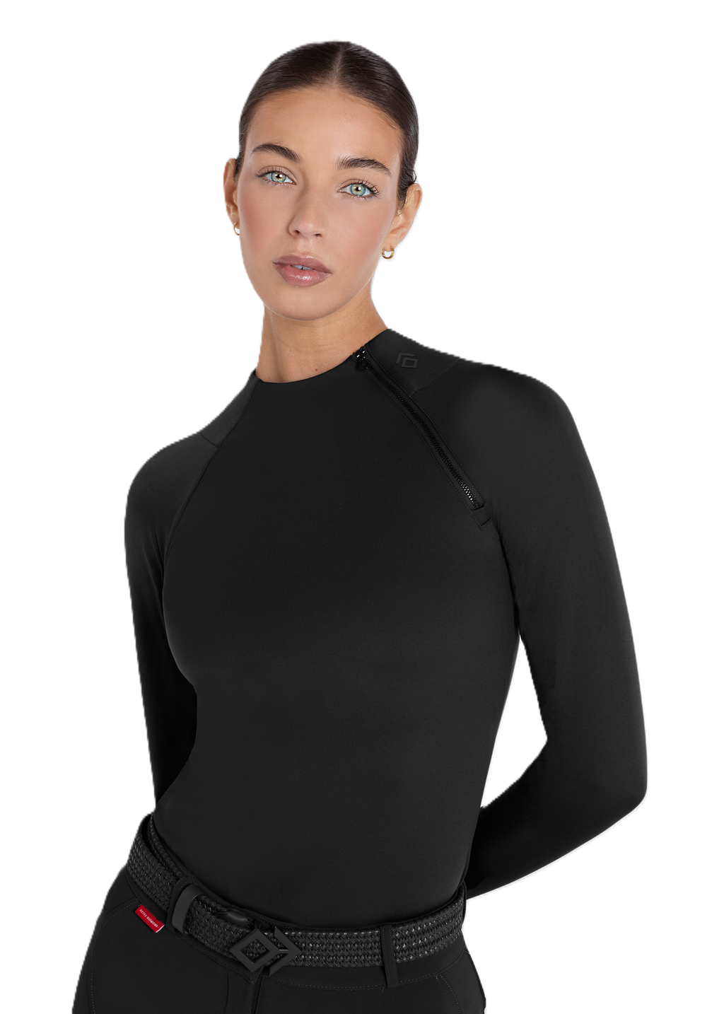 Aztec Diamond Top Soft Fleece Thermal - Long Sleeves - Women
