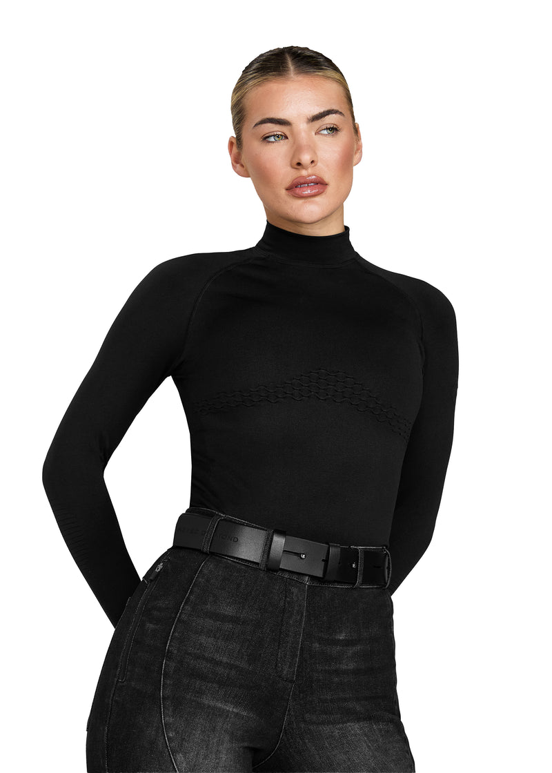 Aztec Diamond Thermal 3D Knit Top - Women