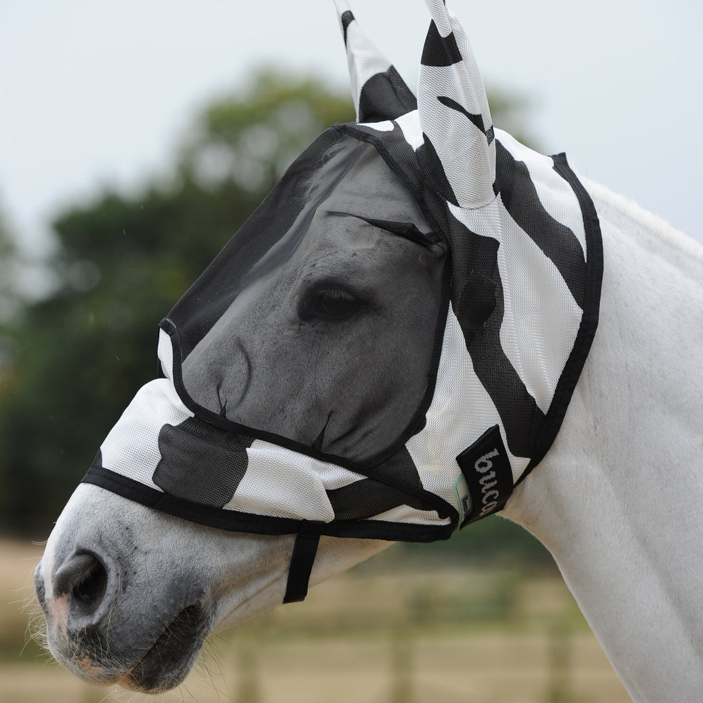 Bucas Buzz-Off Zebra Deluxe Mask - Ears