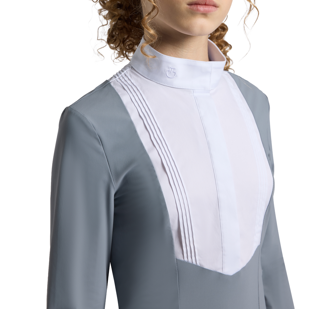 Cavalleria Toscana Jersey Show Shirt Shirt - Long Sleeves - Girls