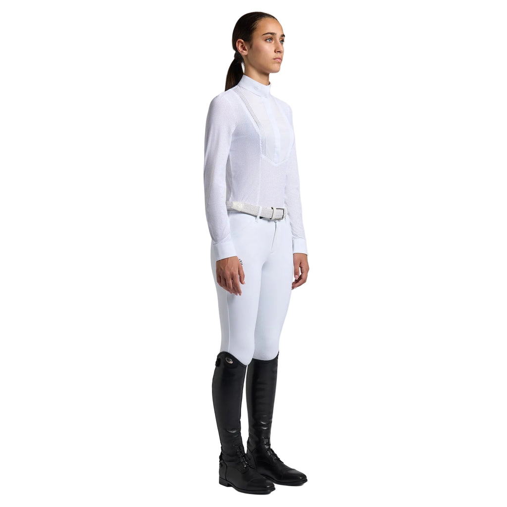 Cavalleria Toscana Turniershirt Hemd - Lange Ärmel - Mädchen 