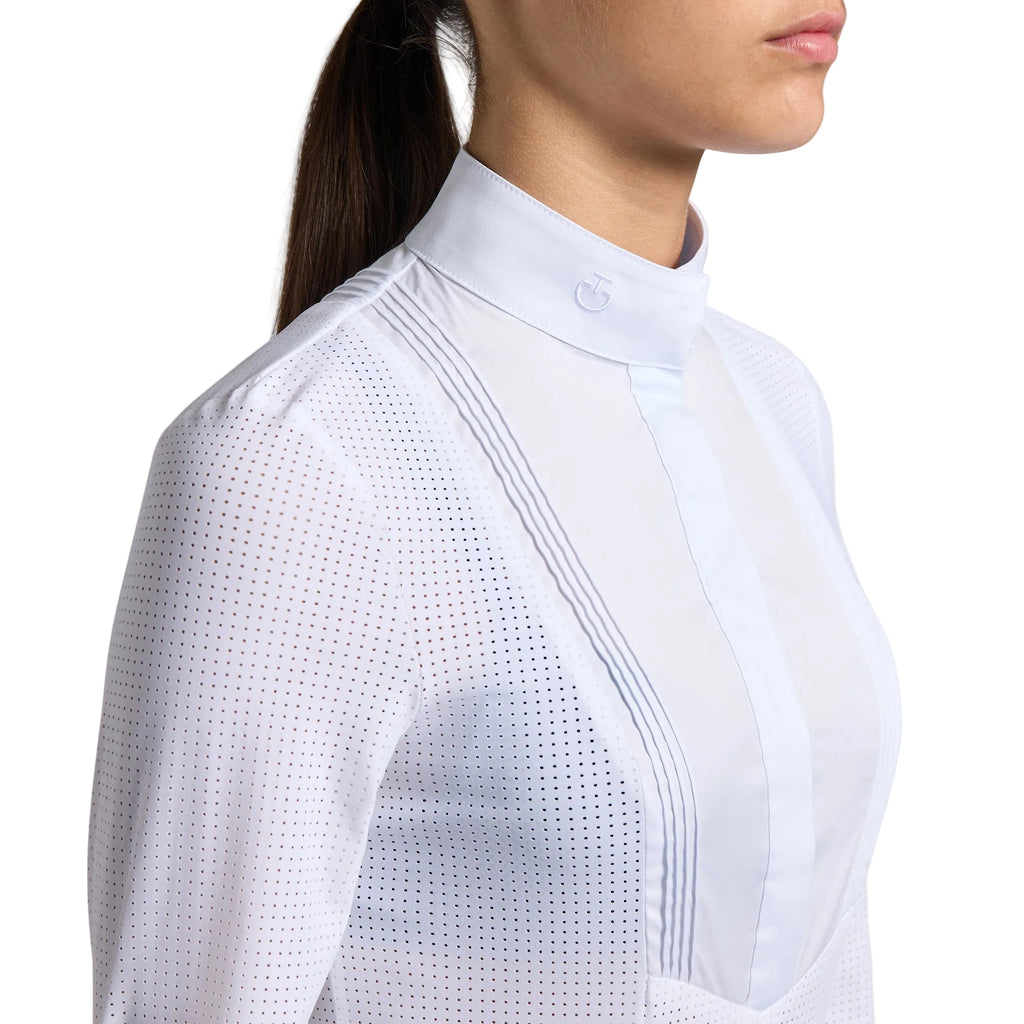 Cavalleria Toscana Turniershirt Hemd - Lange Ärmel - Mädchen 
