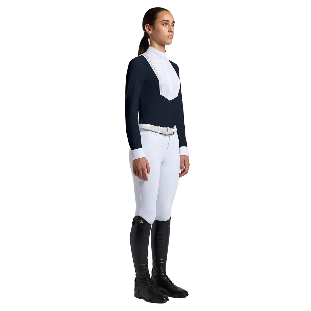 Cavalleria Toscana Turniershirt Hemd - Lange Ärmel - Mädchen 