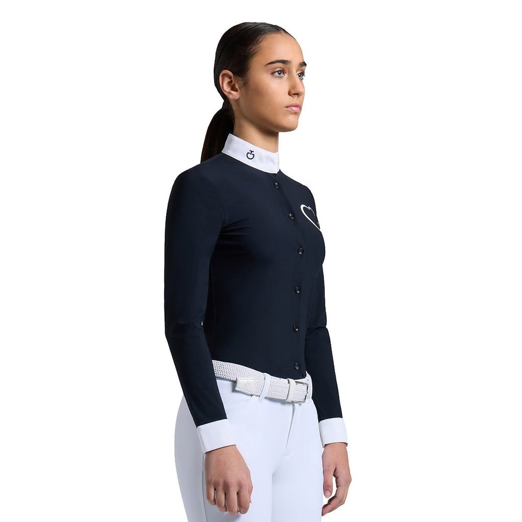 Cavalleria Toscana Wedstrijdshirt Jersey - Lange Mouwen - Meisjes