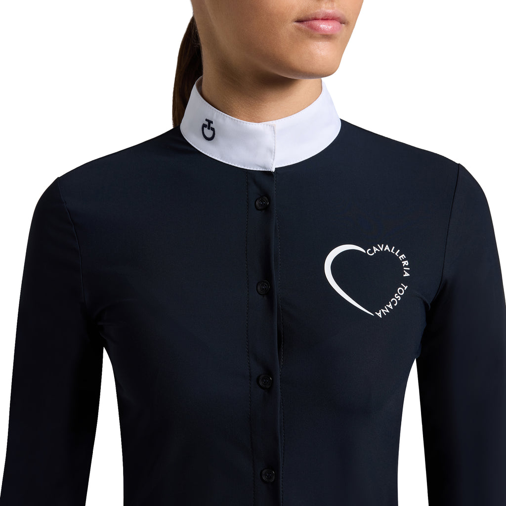Cavalleria Toscana Wedstrijdshirt Jersey - Lange Mouwen - Meisjes