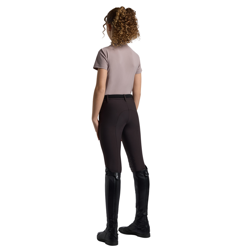 Cavalleria Toscana Show Shirt Horse Patch - Short Sleeves - Girls