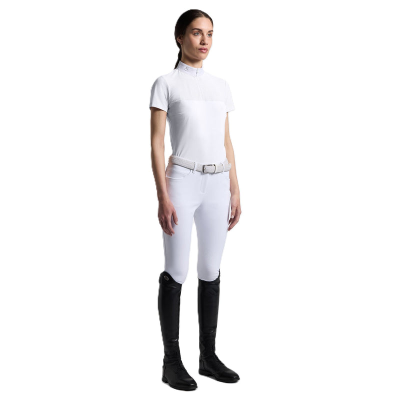 Cavalleria Toscana Wedstrijdshirt Perforated Jersey Insert - Korte Mouwen - Dames