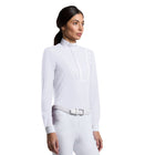 Cavalleria Toscana Turniershirt Streifen - Lange Ärmel - Damen