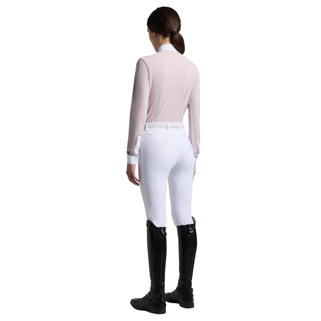 Cavalleria Toscana Turniershirt Stickerei - Lange Ärmel - Damen