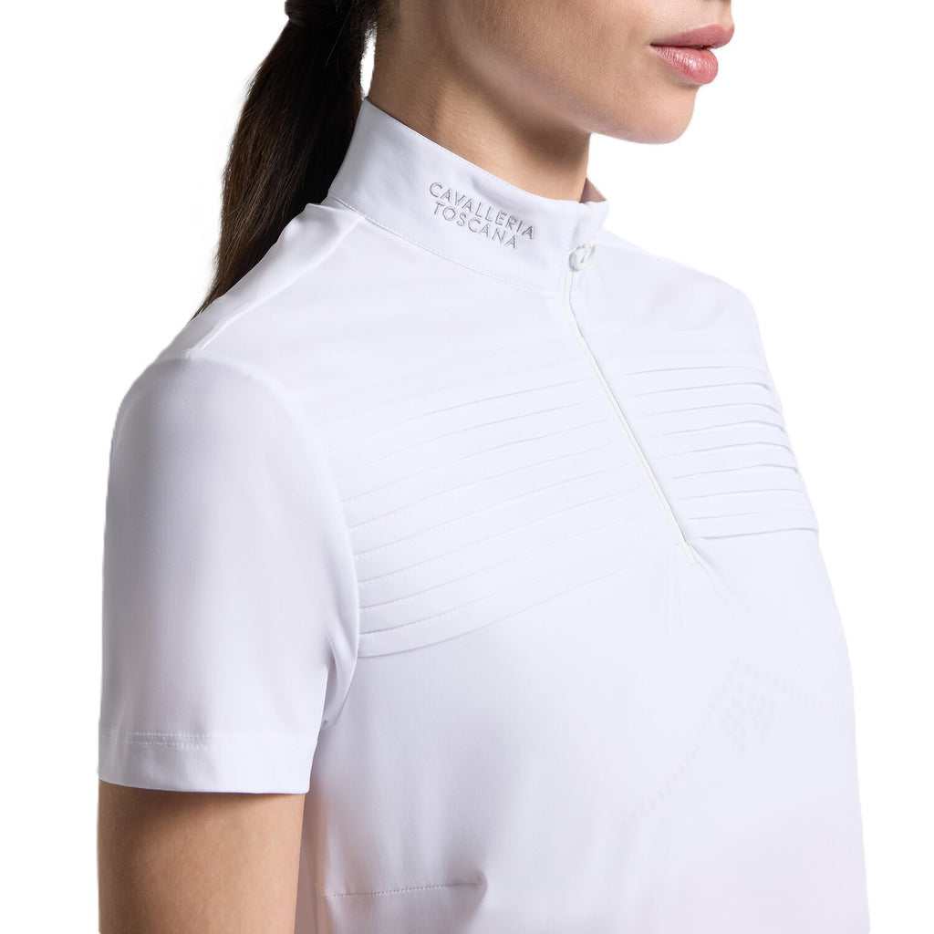 Cavalleria Toscana Turniershirt Jersey - Kurze Ärmel - Damen