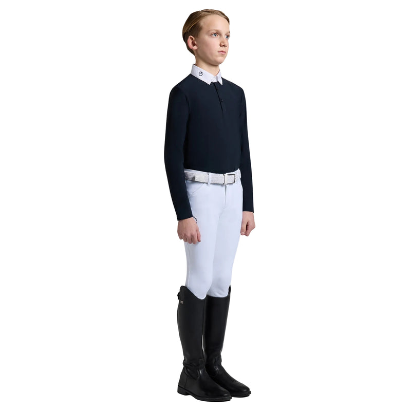 Cavalleria Toscana Chemise de concours Jersey imprimé - Manches longues - Garçons