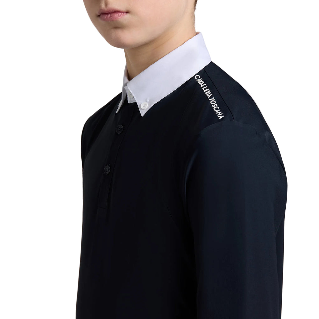 Cavalleria Toscana Turniershirt Jersey Einsatz Druck - Lange Ärmel - Jungen