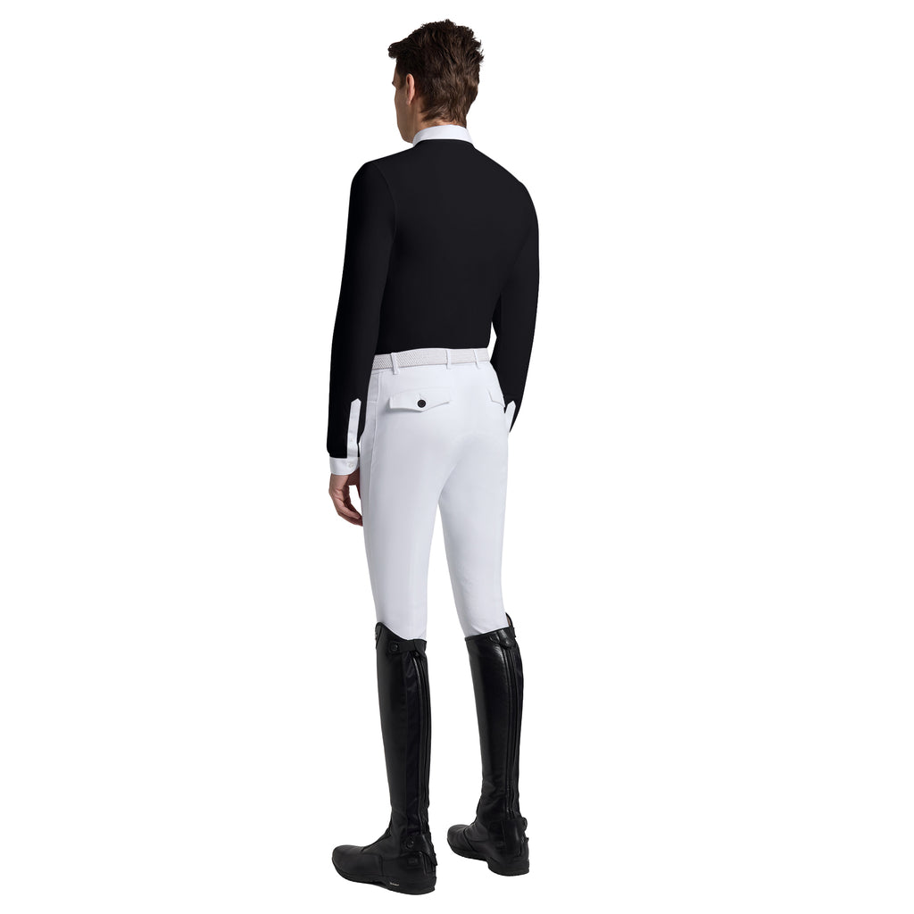 Cavalleria Toscana Turniershirt Warmes Jersey - Lange Ärmel - Herren