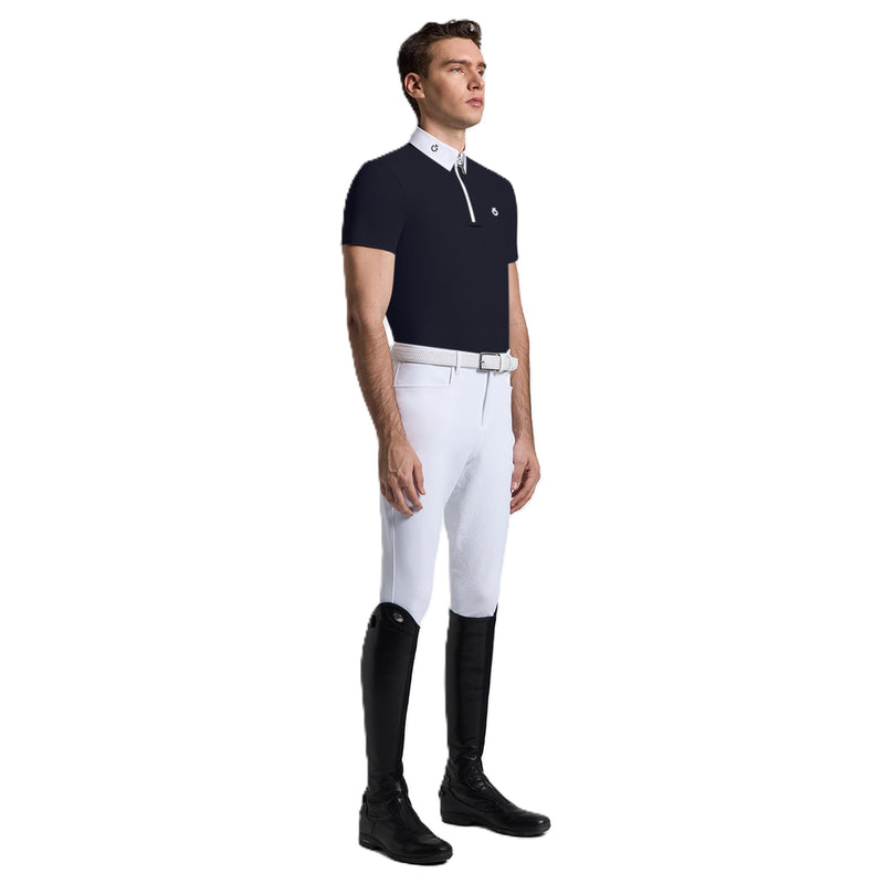 Cavalleria Toscana Wedstrijdshirt Jersey Zip - Korte Mouwen - Heren