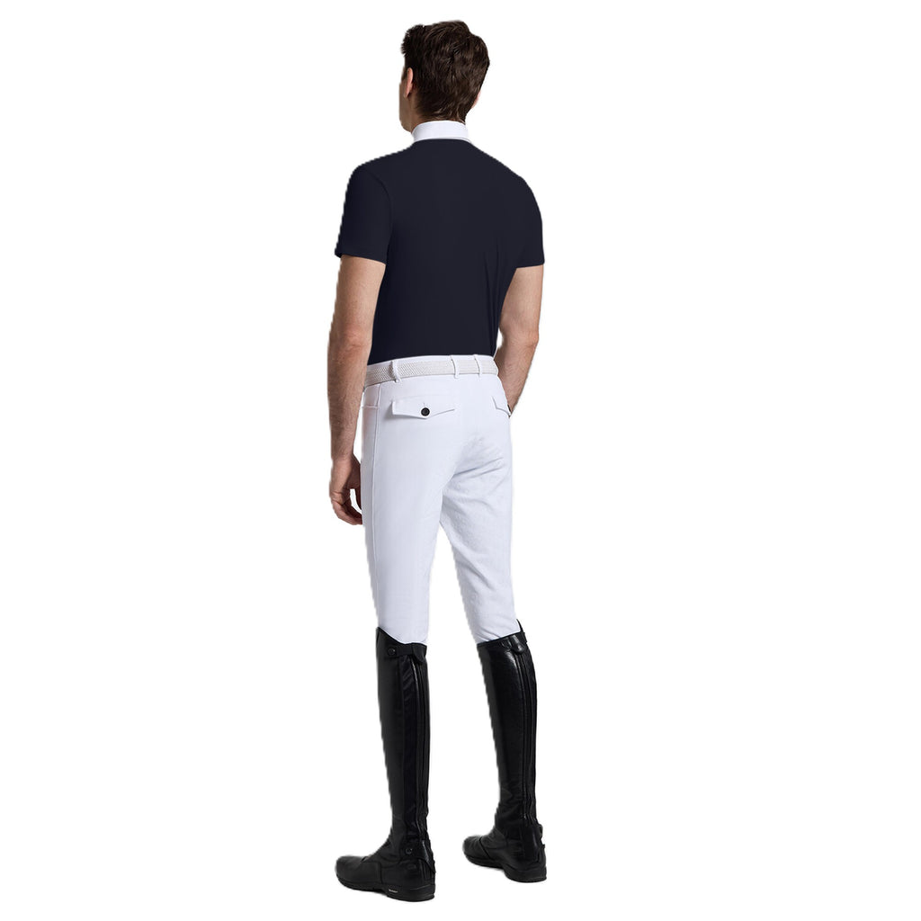 Cavalleria Toscana Wedstrijdshirt Jersey Zip - Korte Mouwen - Heren