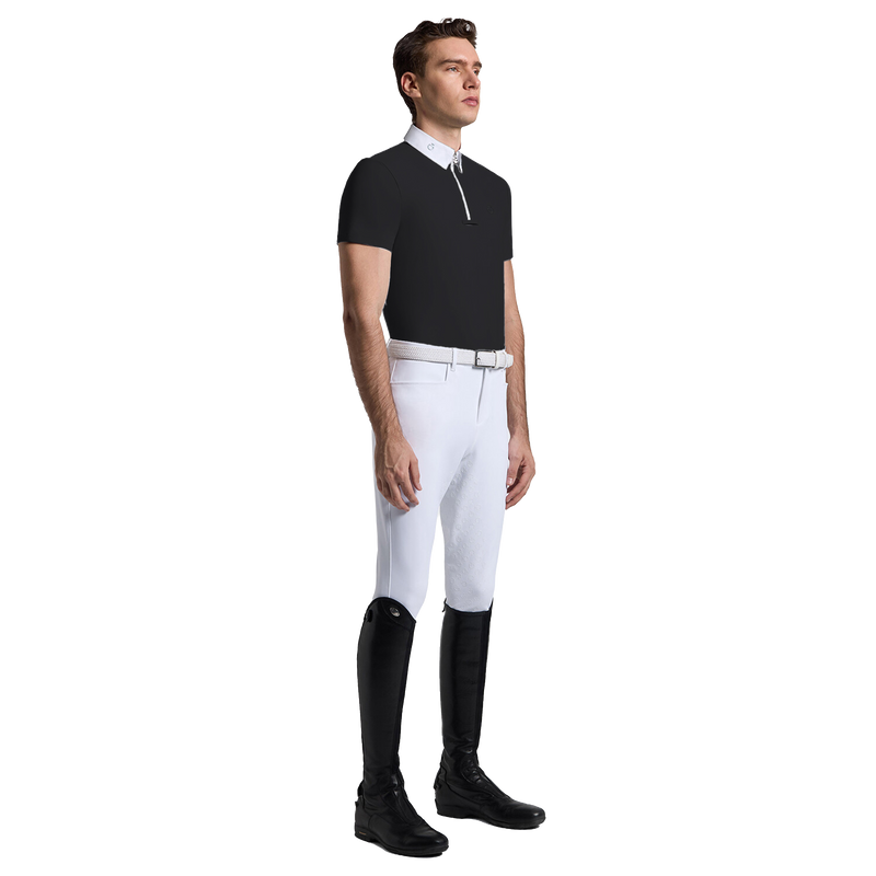 Cavalleria Toscana Show Shirt Jersey Zip - Short Sleeves - Men