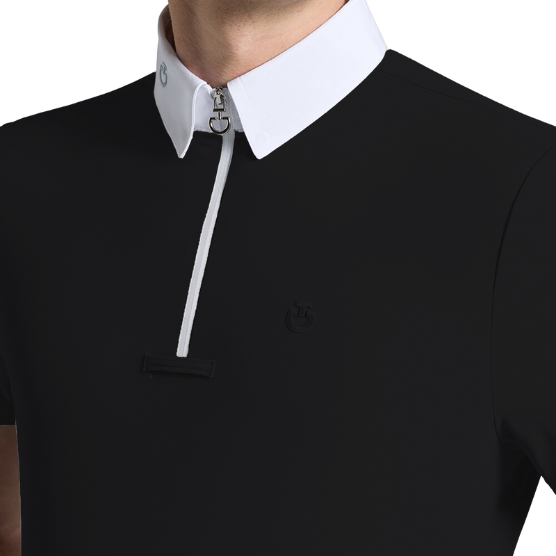 Cavalleria Toscana Show Shirt Jersey Zip - Short Sleeves - Men