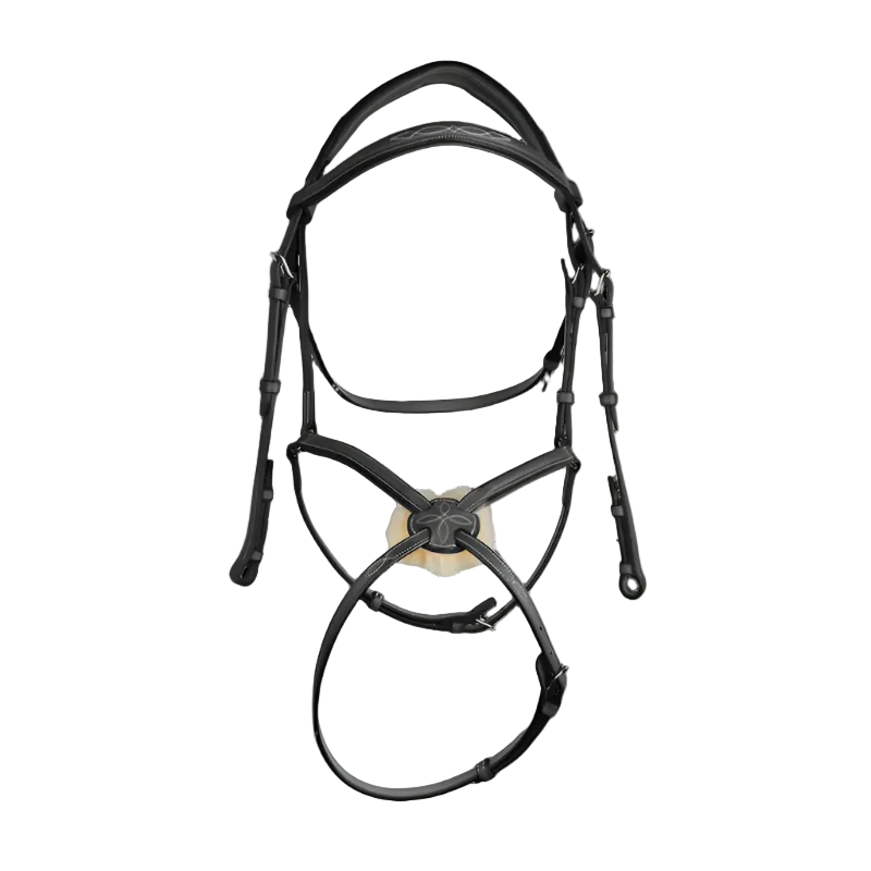 CWD Erhöhter Figure-8-Trensenzaum mit aufwendiger Naht