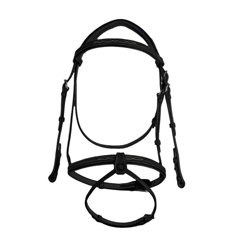 CWD Raised French Bridle With Fancy Stitching