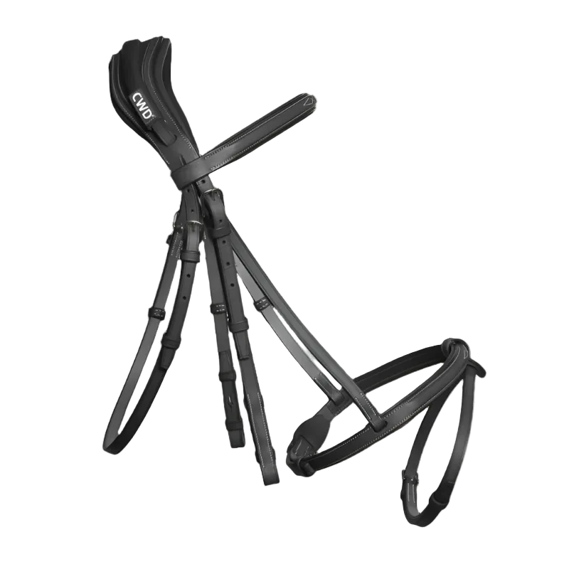 CWD Anatomischer Französischer Zaum - Verzierte Naht