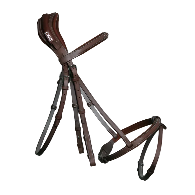 CWD Anatomischer Französischer Zaum - Verzierte Naht