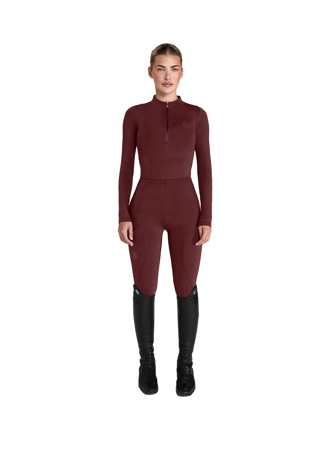 Aztec Diamond Core Riding Tights - Full Grip - Woman