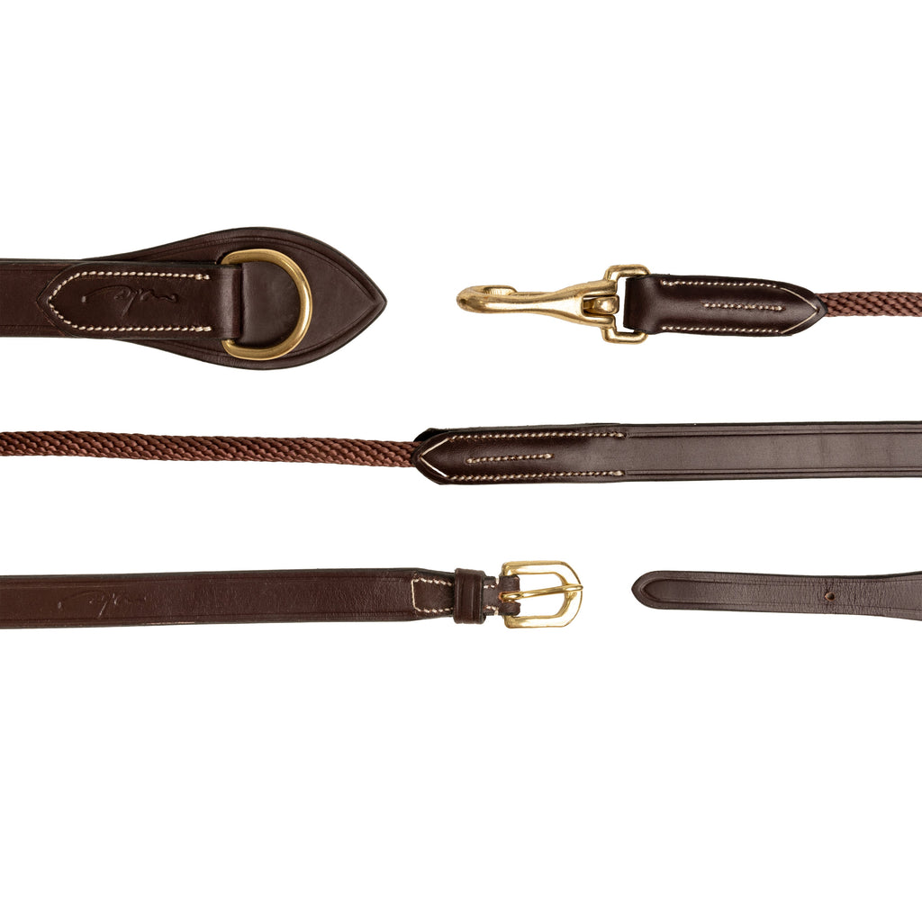 Dy'on Leather / Nylon Draw Reins 5/8" (16 Mm) - D Collection