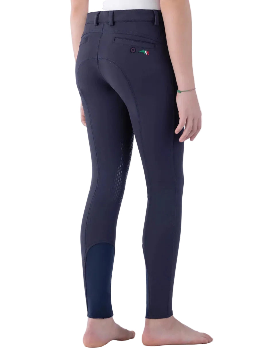 Pantalon d'équitation Equiline Jhoank - Grip genoux - Garçon