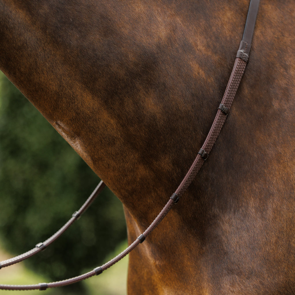 Emmers Rubber Reins with Stops - Wide
