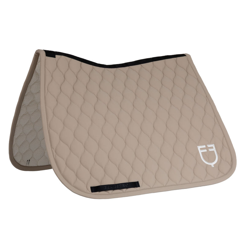 Equestro Saddle Pad Onion Jersey Black Line - Dressage