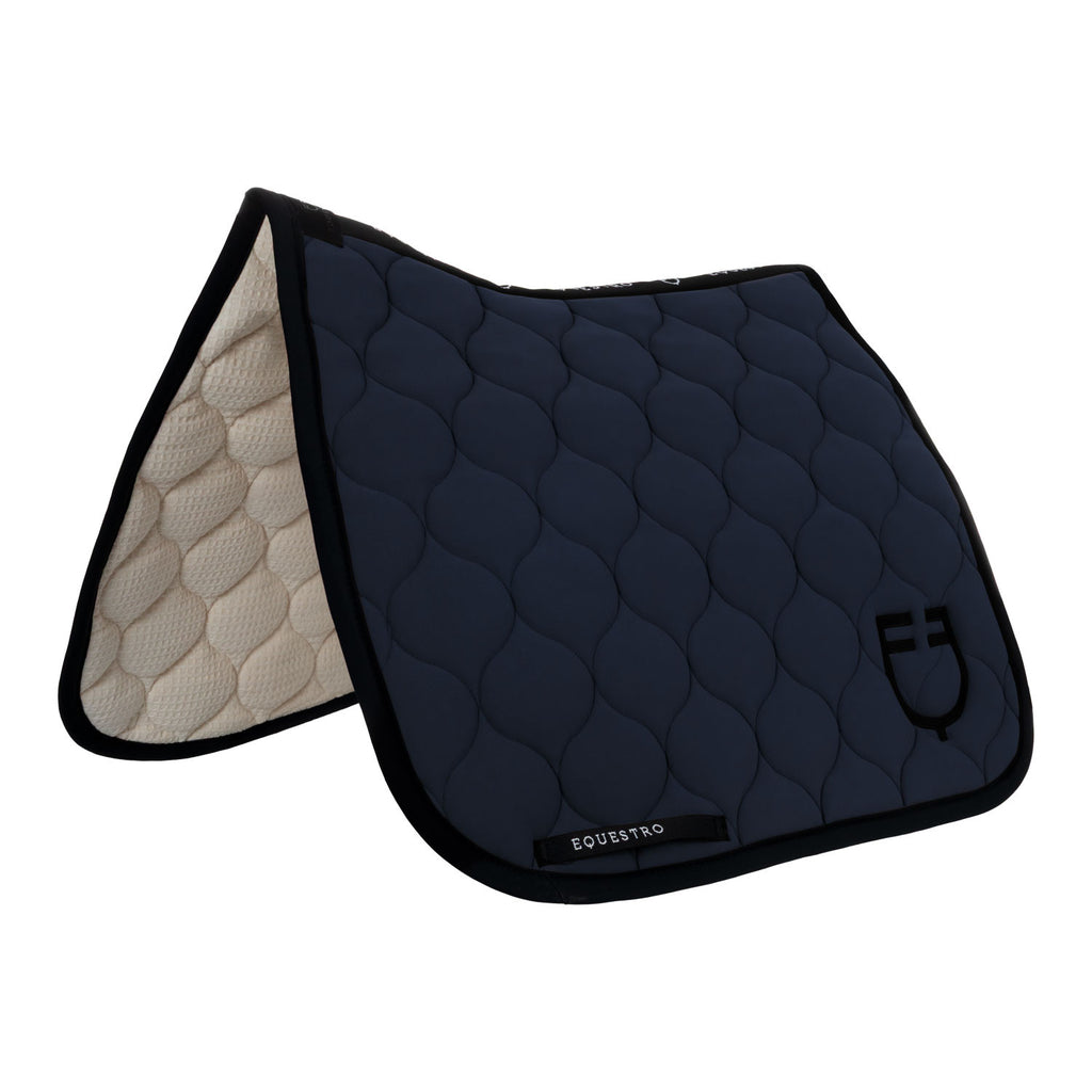 Equestro Saddle Pad Onion Jersey Black Line - Dressage