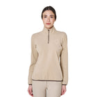 Equestro Fleece Sweater High Neck With Half Zip - Women
