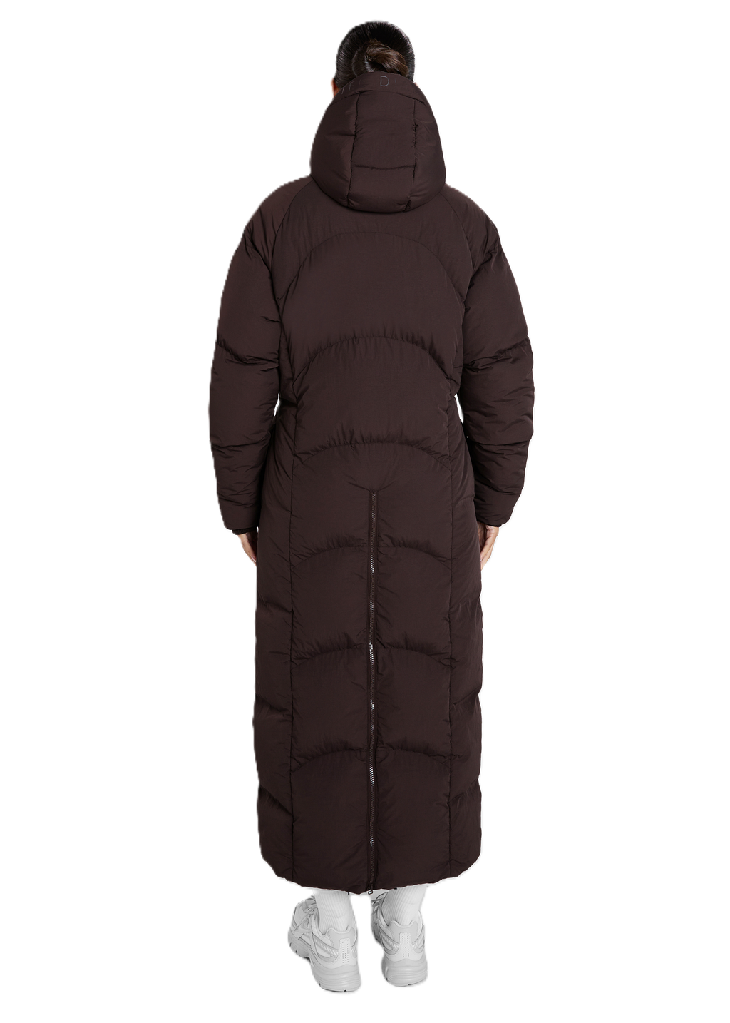 Aztec Diamond Matte Long Puffer Jacket - Women