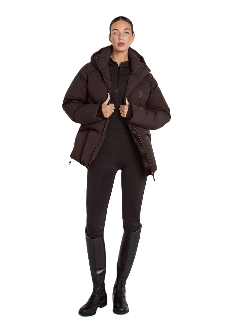 Aztec Diamond Matte Puffer Jacket - Women