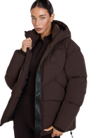 Aztec Diamond Matte Puffer Jacket - Women